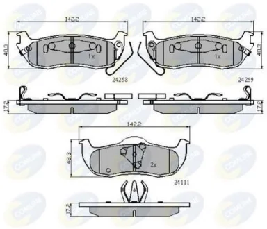 Comline - Гальмівні колодки до дисків COMLINE CBP31734