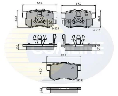 Comline - Гальмівні колодки до дисків COMLINE CBP31736