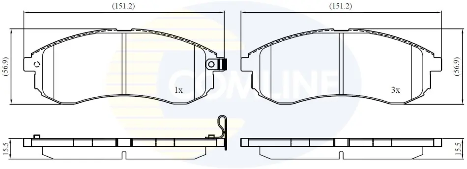 Comline - Гальмівні колодки до дисків COMLINE CBP31749 (фото 1)