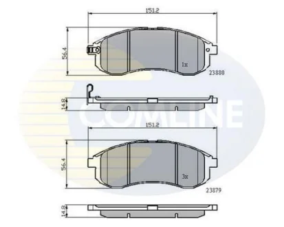 Comline - Гальмівні колодки до дисків COMLINE CBP31749
