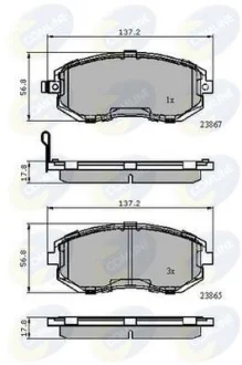Comline - Гальмівні колодки до дисків COMLINE CBP31760
