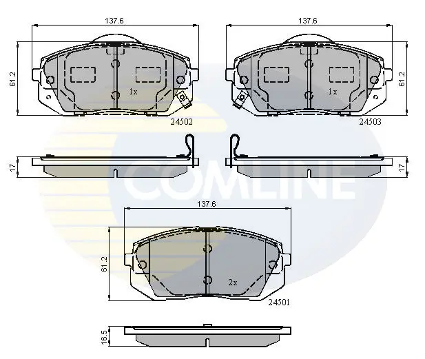 Comline - Гальмівні колодки до дисків COMLINE CBP31768 (фото 1)