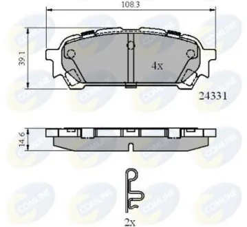 Comline - Гальмівні колодки до дисків COMLINE CBP31775