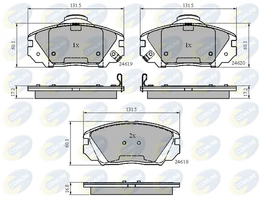 Comline - Гальмівні колодки до дисків COMLINE CBP31788 (фото 1)