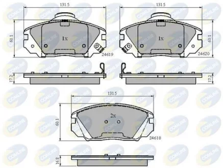 Comline - Гальмівні колодки до дисків COMLINE CBP31788