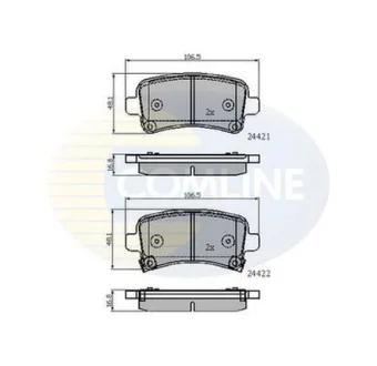 Comline - Гальмівні колодки до дисків COMLINE CBP31795