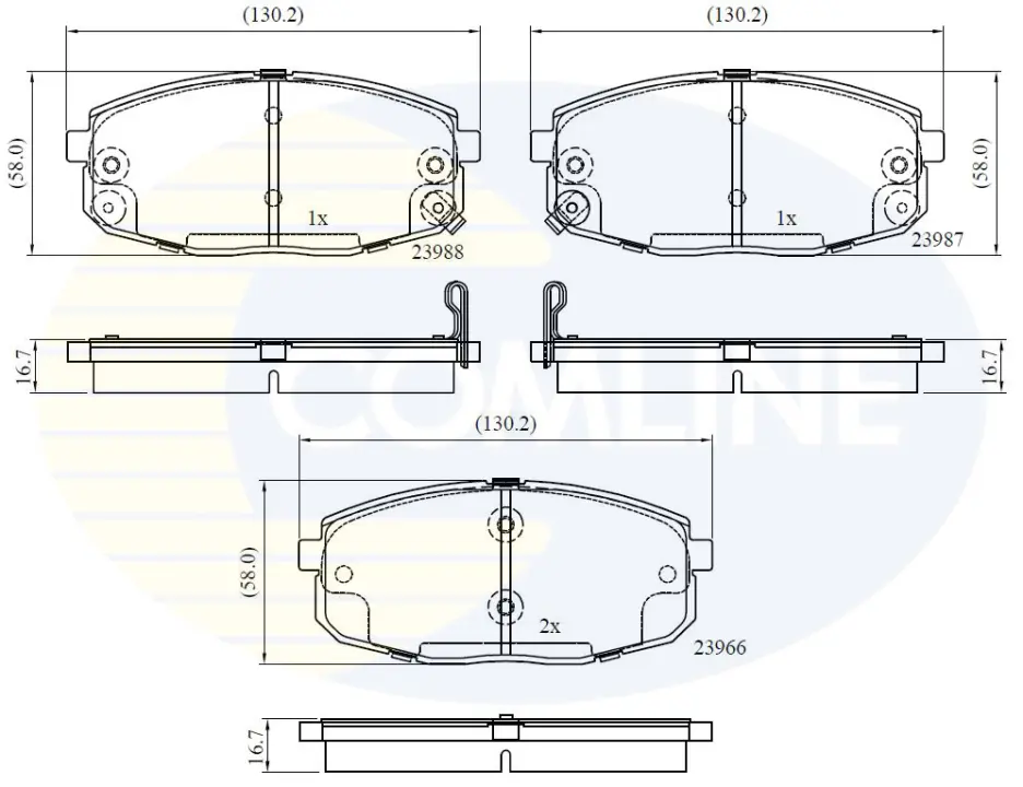 Comline - Гальмівні колодки до дисків COMLINE CBP31798 (фото 1)