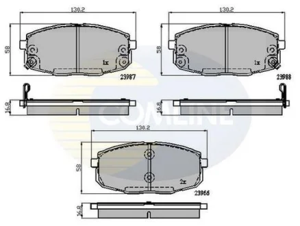 Comline - Гальмівні колодки до дисків COMLINE CBP31798