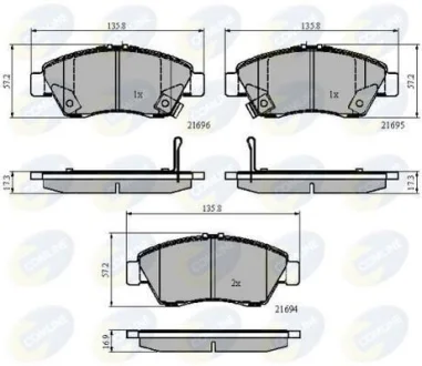 Comline - Гальмівні колодки до дисків COMLINE CBP32009