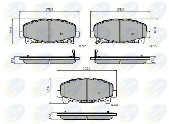 Comline - Гальмівні колодки до дисків COMLINE CBP32010 (фото 1)