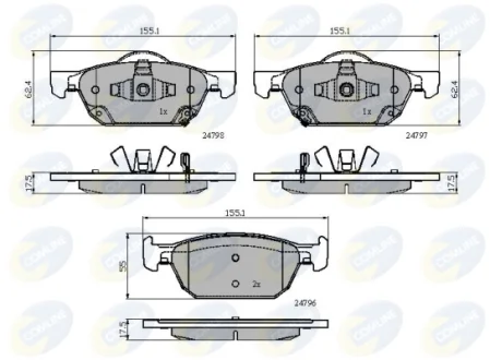 Comline - Гальмівні колодки до дисків COMLINE CBP32018