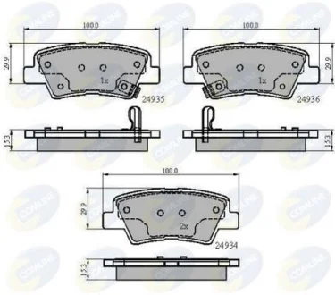 Comline - Гальмівні колодки до дисків COMLINE CBP32023