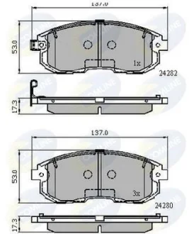 Comline - Гальмівні колодки до дисків COMLINE CBP32025
