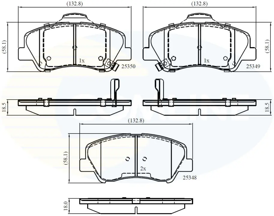 Comline - Гальмівні колодки до дисків COMLINE CBP32040 (фото 1)