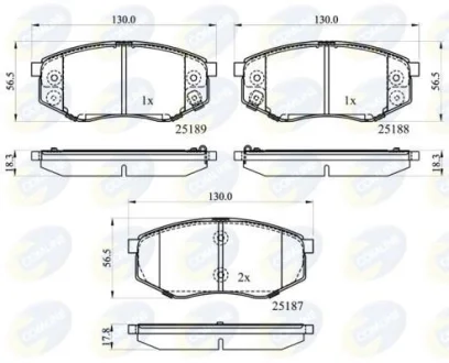 Comline - Гальмівні колодки до дисків COMLINE CBP32194
