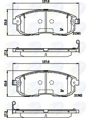 Comline - Гальмівні колодки до дисків COMLINE CBP32202 (фото 1)