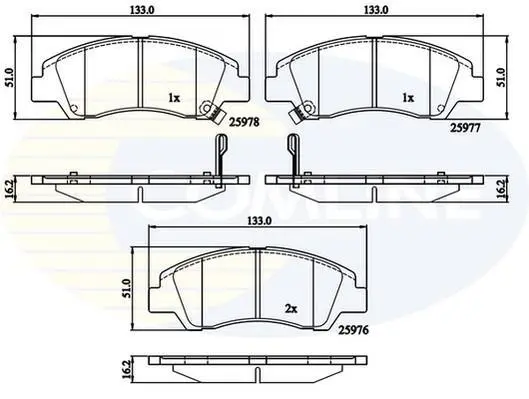 Comline - Гальмівні колодки до дисків COMLINE CBP32230 (фото 1)