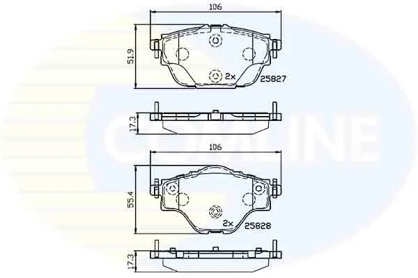 Comline - Гальмівні колодки до дисків COMLINE CBP32235 (фото 1)