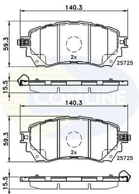 Comline - Гальмівні колодки до дисків COMLINE CBP32237 (фото 1)