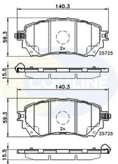 Comline - Гальмівні колодки до дисків COMLINE CBP32237