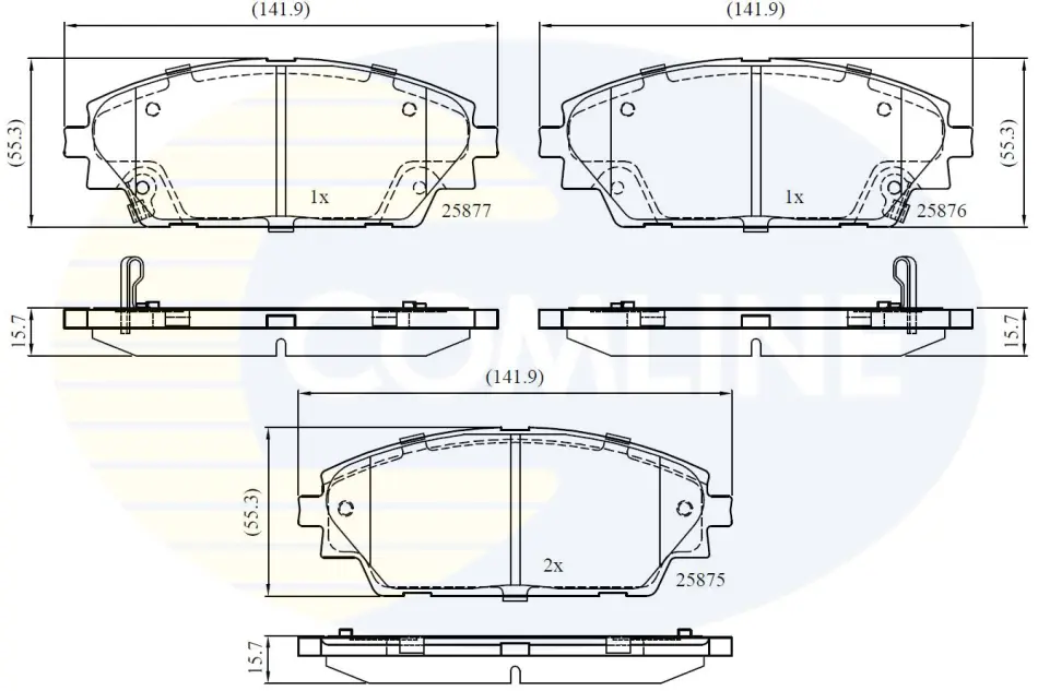 Comline - Гальмівні колодки до дисків COMLINE CBP32242 (фото 1)