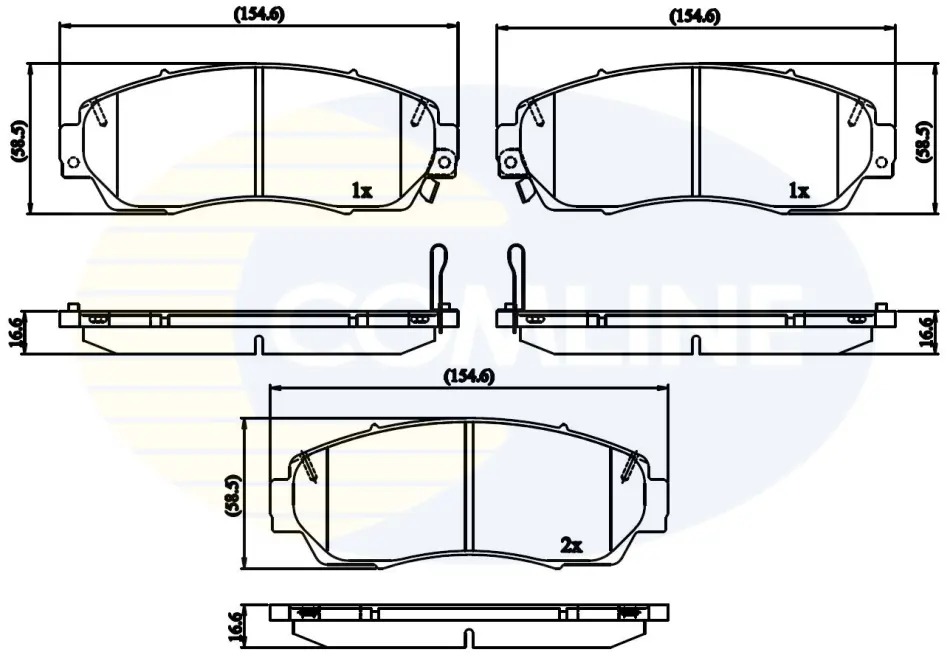 Comline - Гальмівні колодки до дисків COMLINE CBP32273 (фото 1)