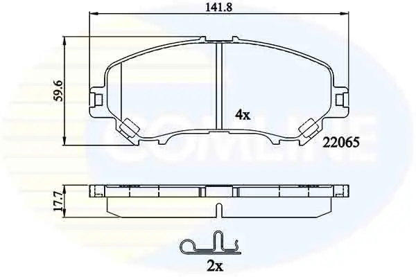 Comline - Гальмівні колодки до дисків COMLINE CBP32278 (фото 1)