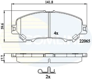 Comline - Гальмівні колодки до дисків COMLINE CBP32278
