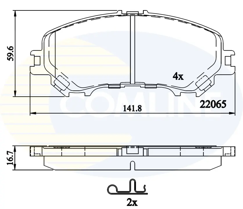 Comline - Гальмівні колодки до дисків COMLINE CBP32304 (фото 1)