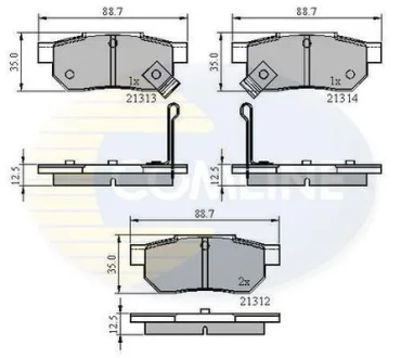 Comline - Гальмівні колодки до дисків COMLINE CBP3242