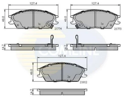 Comline - Гальмівні колодки до дисків COMLINE CBP3253