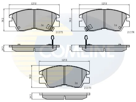 Comline - Гальмівні колодки до дисків COMLINE CBP3295