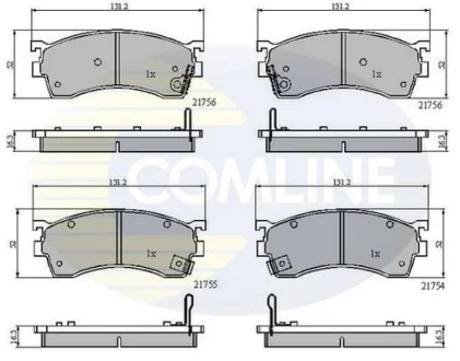 Comline - Гальмівні колодки до дисків COMLINE CBP3326