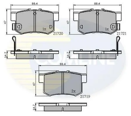 Comline - Гальмівні колодки до дисків COMLINE CBP3445 (фото 1)
