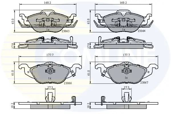Comline - Гальмівні колодки до дисків COMLINE CBP3584 (фото 1)