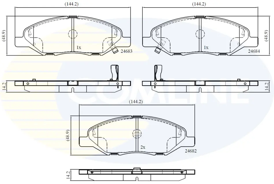 Comline - Гальмівні колодки до дисків COMLINE CBP36044 (фото 1)