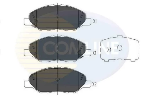 Comline - Гальмівні колодки до дисків COMLINE CBP36044