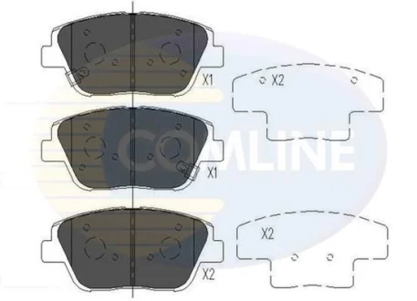 Comline - Гальмівні колодки до дисків COMLINE CBP36080