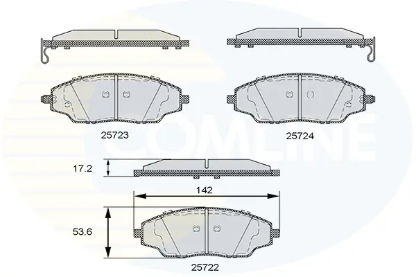 Comline - Гальмівні колодки до дисків COMLINE CBP36083 (фото 1)