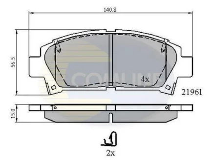 Comline - Гальмівні колодки до дисків COMLINE CBP3713