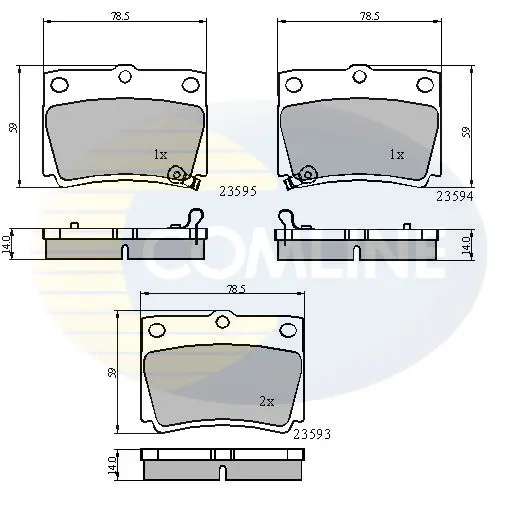 Comline - Гальмівні колодки до дисків COMLINE CBP3775 (фото 1)