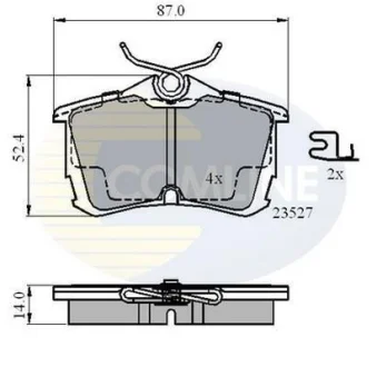 Comline - Гальмівні колодки до дисків COMLINE CBP3803