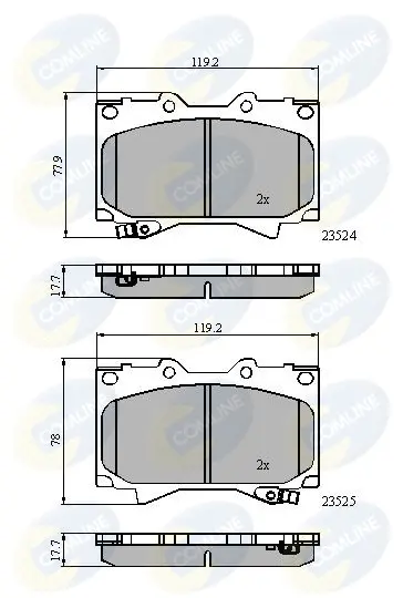 Comline - Гальмівні колодки до дисків COMLINE CBP3831 (фото 1)