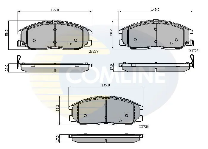 Comline - Гальмівні колодки до дисків COMLINE CBP3902 (фото 1)
