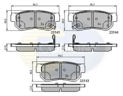 Comline - Гальмівні колодки до дисків COMLINE CBP3935