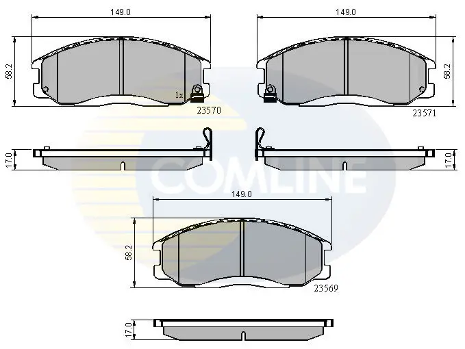 Comline - Гальмівні колодки до дисків COMLINE CBP3938 (фото 1)
