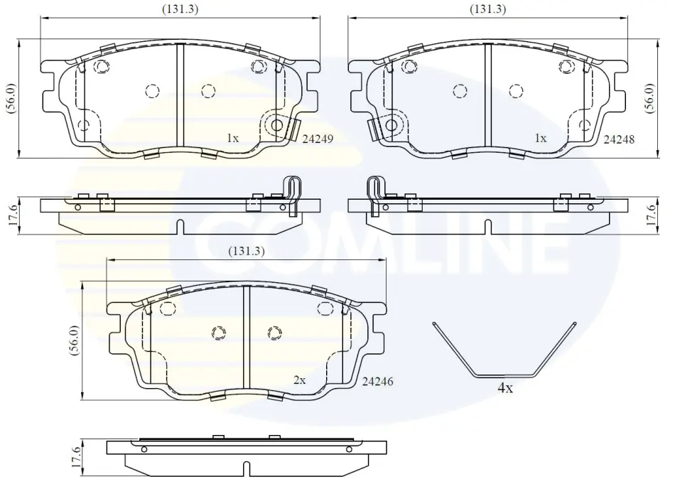 Comline - Гальмівні колодки до дисків COMLINE CBP3948 (фото 1)