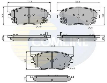 Comline - Гальмівні колодки до дисків COMLINE CBP3948
