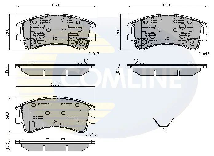 Comline - Гальмівні колодки до дисків COMLINE CBP3950 (фото 1)