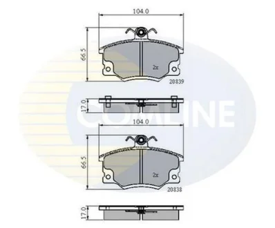 Comline - Гальмівні колодки до дисків COMLINE CBP4137